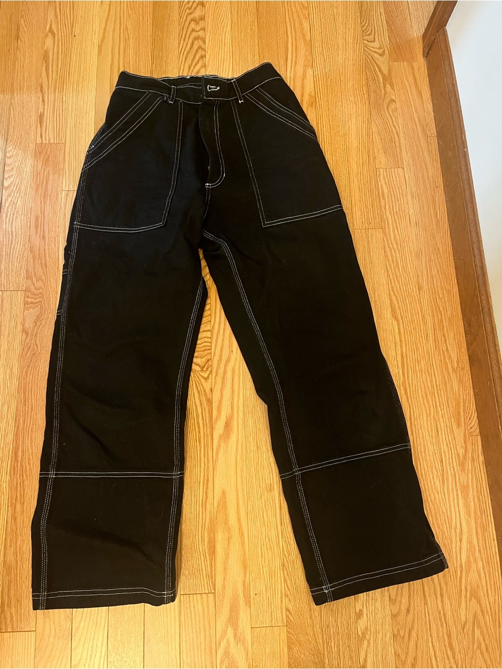 Big Bud Press Carpenter Jeans, black with contrast stitching